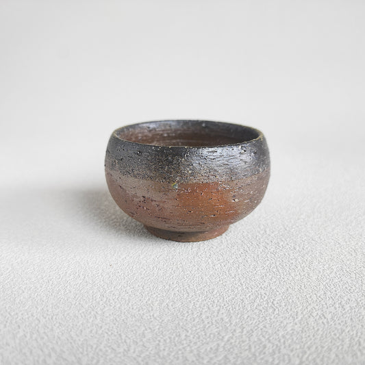 Archaic Coarse Pottery Tea Bowl - Yunnan Wood-Fired