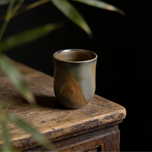 Waist-Constricted Cup - Handmade Ceramic
