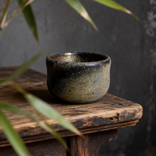 Ancient Bowl-shaped Cup- Yunnan Wood-Fired